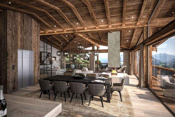 KITZIMMO-Grundstück mit Baugenehmigung für 2 Luxuschalets - Immobilien Itter kaufen.