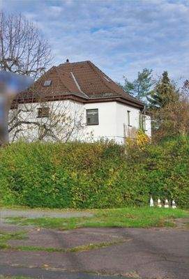 Blick auf das Grundstück