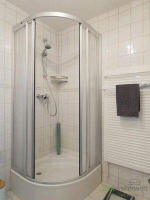 Dusche und Handtuchheizkörper