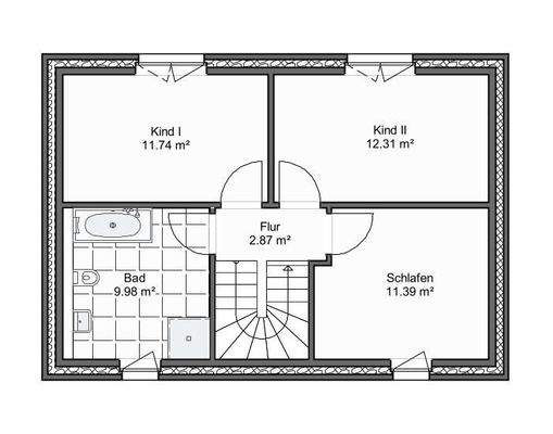 Beispielgrundriss DG