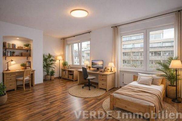 Großes Arbeits-/Gästezimmer