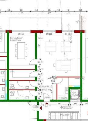 Grundriss Gewerbeeinheit