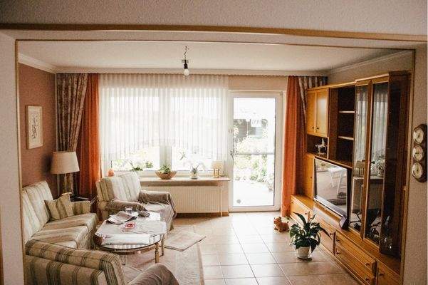 Blick in das Wohnzimmer