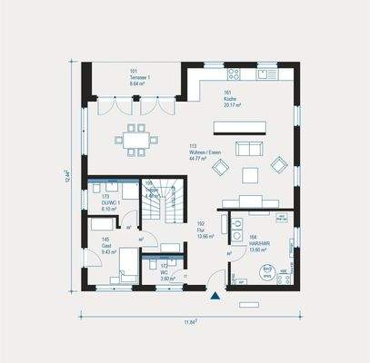 Modernes Einfamilienhaus