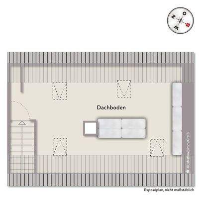 Grundriss Spitzboden