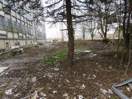 Innenhof und Grünfläche