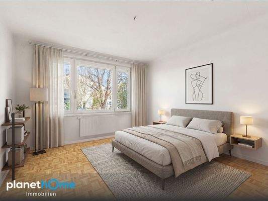 Schlafzimmer Rendering EG