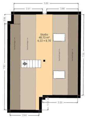 Grundriss Kreutzerstraße 6 DG