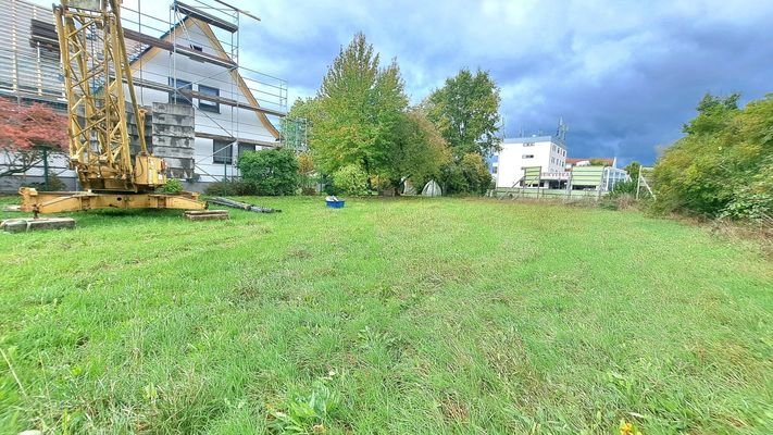 Vom Grundstück Richtung Hauptstraße