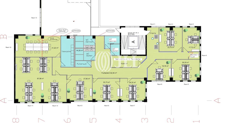 Grundriss 1. OG - 470 m²