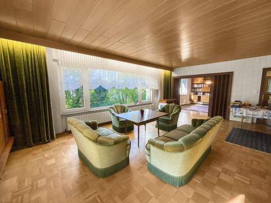 Wohnzimmer Blick Bibliothek