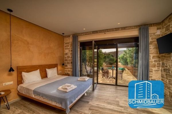 Kreta, Kalamaki: Komplex mit 6 Apartments mit privaten Pools und herrlicher Aussicht zu verkaufen