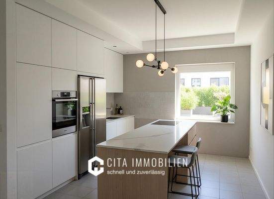 Seitenhaus: Küche Visualisierung