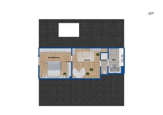 Grundriss Spitzboden