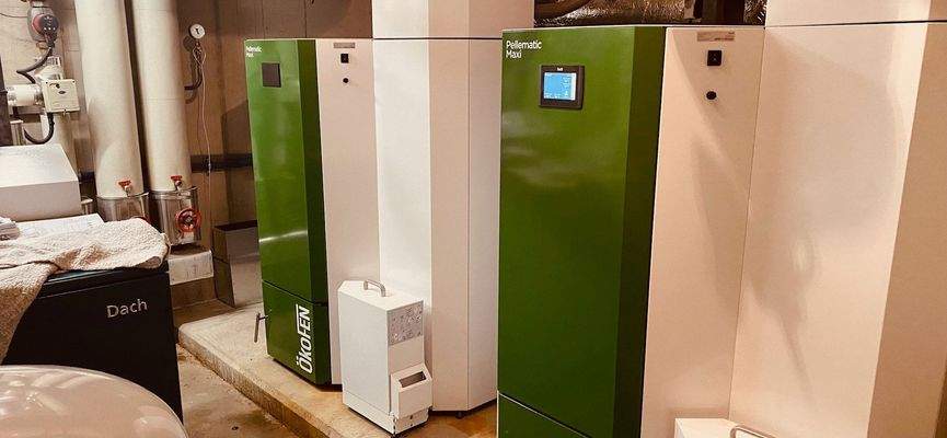 Heizungsanlage mit neuer Pelletheizung