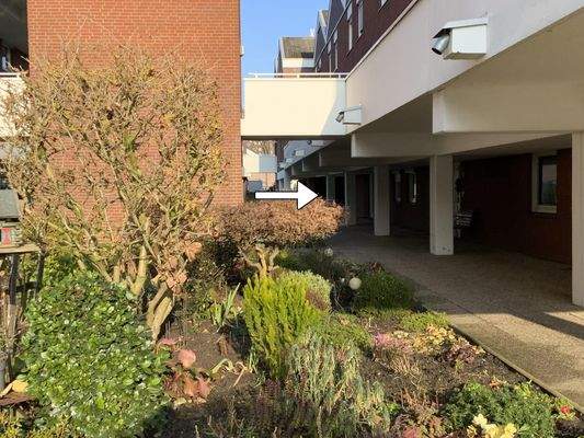 Zugang im Erdgeschoss