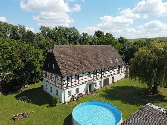 Blick auf das Grundstück