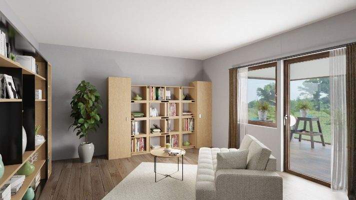 Bibliothek und Wintergarten 2 visualisiert