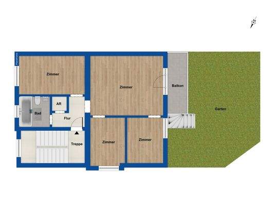 Grundriss Hochparterre