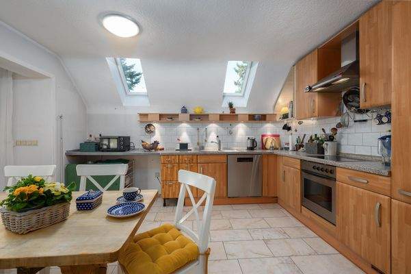 Küche im Dachgeschoss