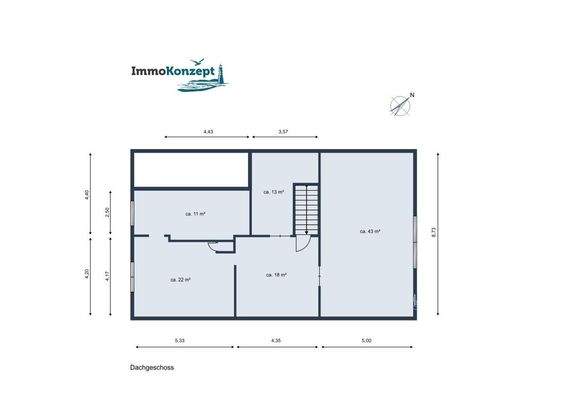 Grundriss Dachgeschoss