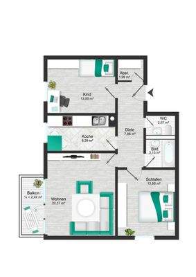 Grundriss EG bis 3OG-W02_APP131