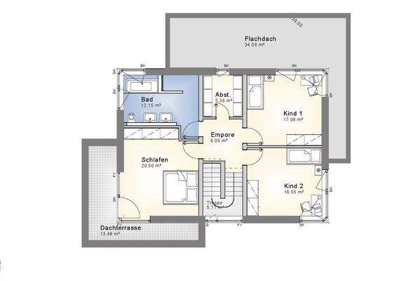 Grundriss Obergeschoss