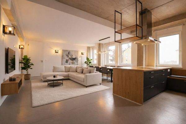 KI Visualisierung Esszimmer/Wohnzimmer