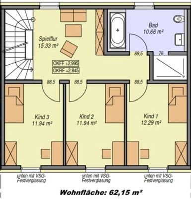 Grundriss Obergeschoss