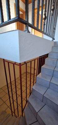 Treppenabgang zum Kellergeschoss