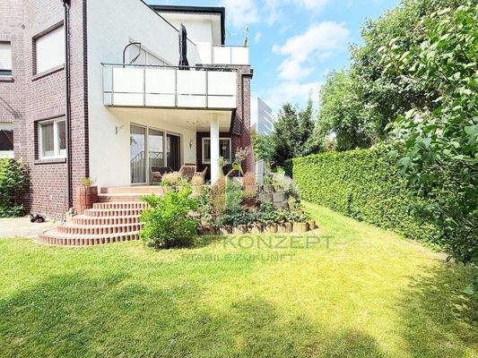 Die überdachte Terrasse