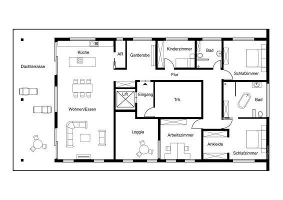 Grundriss ohne Maßstab