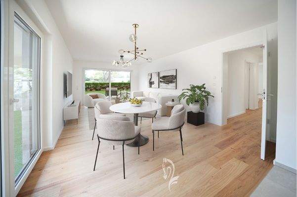 Visualisierung Wohnen mit Terrasse