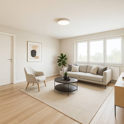 Renovierungsbeispiel Wohnzimmer