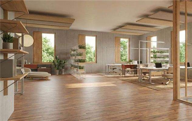 Ansicht Büro - Visualisierung