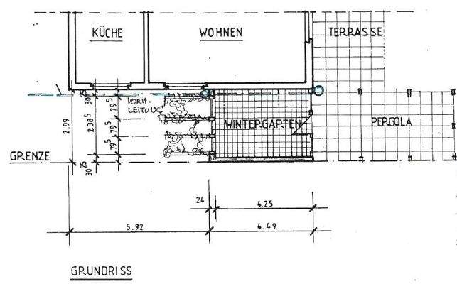 Grundriss Anbau Erdgeschoss