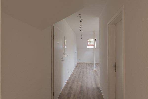 Der Flurbereich zwischen Küche und Schlafzimmer