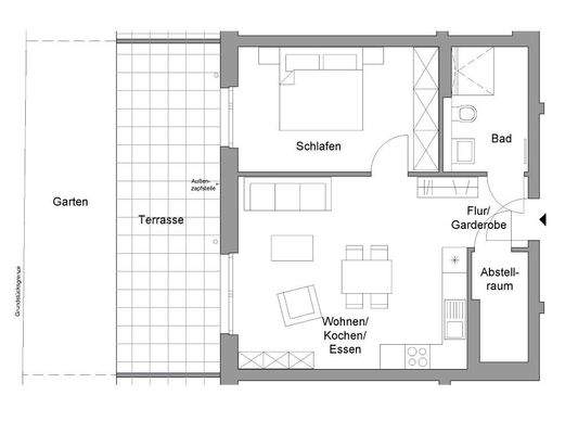 Grundriss WE II.2 - Neu