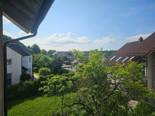Blick vom Balkon