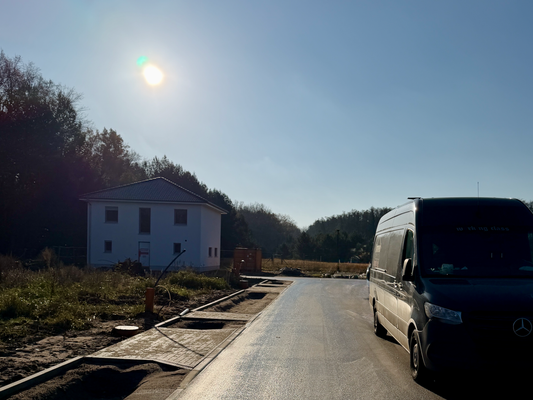 Blick zum Grundstück