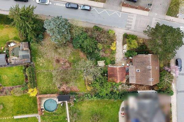 Haus von oben mit Garten