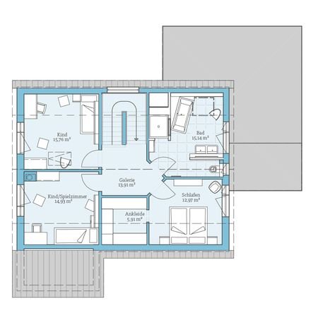 Grundriss Obergeschoss