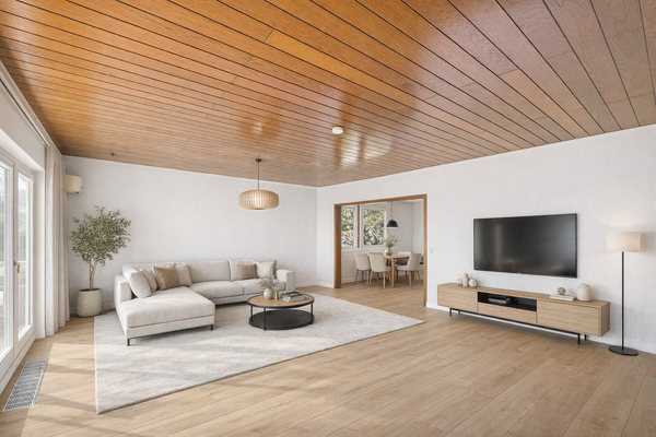 ERDGESCHOSS - WOHNZIMMER & ESSZIMMER | NACHHER (KI)