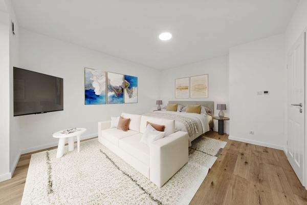 Wohn-/Schlafzimmer mit Küche