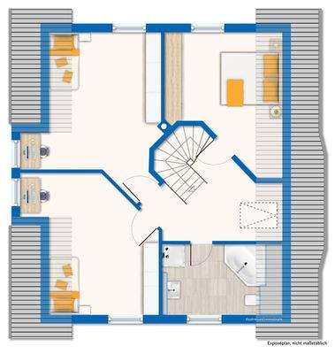 Grundriss / Skizze Obergeschoss