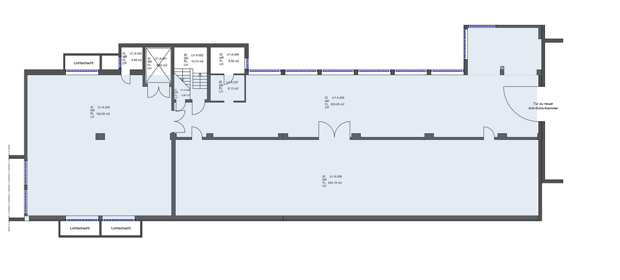 Große Grundriss Lagerfläche / Produktionshalle