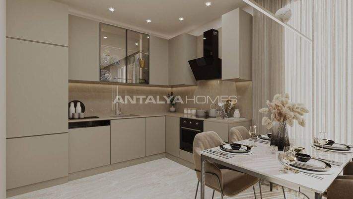 Flats with Rich On-Site Amenities in Alanya Center