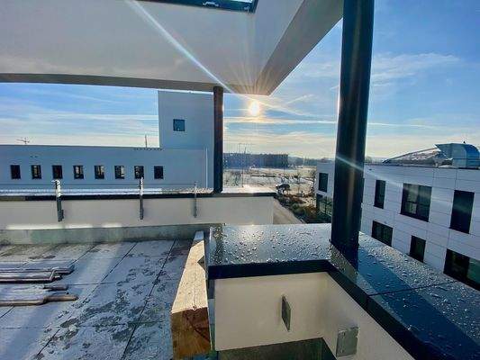 Blick von der Dachterrasse