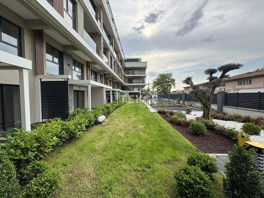 Wide Apartments in a Complex with Pool in Bornova