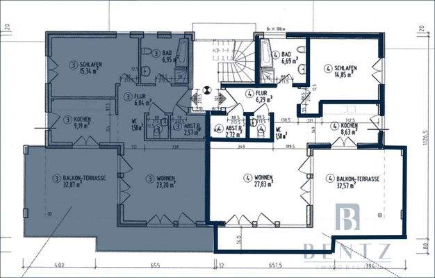 Grundriss 1.OG links